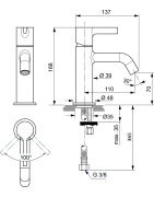 Praustuvo maišytuvas Ideal Standard Joy, chromuotas
