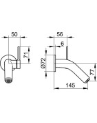 Praustuvo maišytuvas Keuco Plan Blue, nerūdijantis plienas