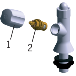 Čiaupas geriamam vandeniui Oras 101026AC, chromuotas