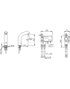 Praustuvo maišytuvas Oras Electra, su dušeliu, 230 V