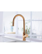 Plautuvės maišytuvas Villeroy&Boch Umbrella Flex, auksas