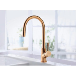 Plautuvės maišytuvas Villeroy&Boch Umbrella Flex, auksas