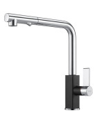 Plautuvės maišytuvas Franke Maris, su ištraukiama žarna, juodas