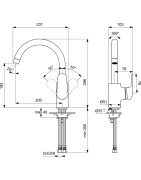 Bidė maišytuvas Ideal Standard Ceraflex, chromuotas