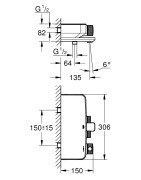 Termostatinis vonios maišytuvas Grohe Grohtherm SmartControl