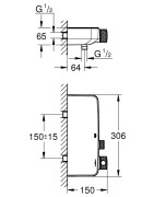 Termostatinis dušo maišytuvas Grohe Grohtherm SmartControl