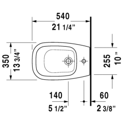 Bidė Geberit Selnova Square, pakabinama