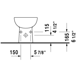 Bidė Geberit Selnova Square, pakabinama