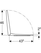 Unitazo sėdynė su dangčiu Geberit Selnova, metaliniai vyriai