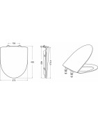 Unitazo sėdynė su dangčiu Ifo Spira, su Soft-Close