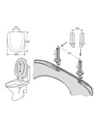 Unitazo sėdynė su dangčiu Ido Trevi, minkšta