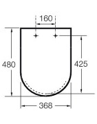Unitazo sėdynė su dangčiu Roca Inspira, Soft-Close