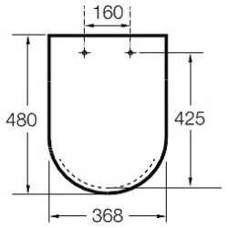 Unitazo sėdynė su dangčiu Roca Inspira, Soft-Close
