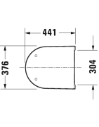 Unitazo komplektas Duravit D-Neo Rimless, pakabinamas