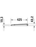 Unitazo komplektas Duravit D-Neo Rimless, pakabinamas