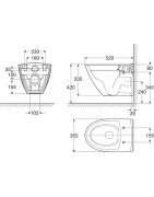 Pakabinamas unitazas Ifo Spira, su dangčiu