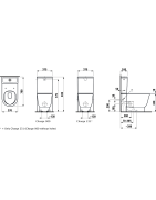 Pastatomas unitazas Laufen The New Classic, universalus