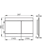Nuleidimo mygtukas Alca Plast Fun Inox, matinis plienas