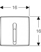 Dekoratyvinė dalis pisuaro nuleidimo mechanizmui Geberit HyBasic
