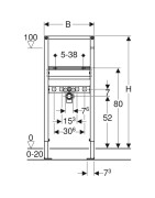 Rėmas praustuvui Geberit Duofix, mėlynas