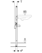 Rėmas praustuvui Geberit Duofix, mėlynas