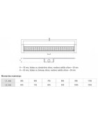 Dušo latakas Aco ShowerDrain C, 585 -  985 mm, horizontalus