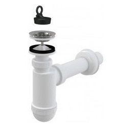 Sifonas praustuvui Alca Plast A41C, plastikinis