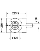 Dušo sifonas Duravit 791283, horizontaliu išbėgimu