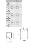 Dušo kabina Ravak Brilliant BSDPS-90 L, Chromas