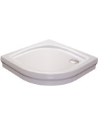 Dušo padėklas Ravak Elipso-80, pusiau apvalus