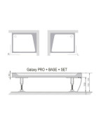 Apdailos plokštė padėklams Ravak Gigant Pro, 1000x800 mm, kairė