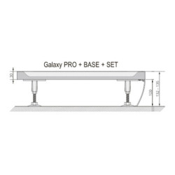 Apdailos plokštė padėklams Ravak Perseus Pro Set 100
