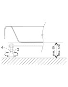 Atrama dušo padėklui Ravak, 90x90, universali
