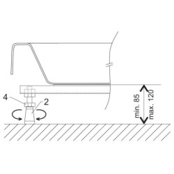 Atrama dušo padėklui Ravak, 90x90, universali