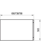 Šoninė apdailos plokštė Ravak U 80 cm, balta