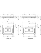 Praustuvas Ravak Chrome 650, 650x470 mm
