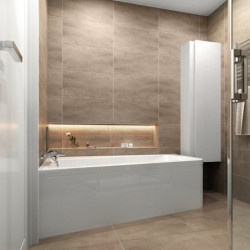 Apdailos plokštė Ravak 10° 160, balta, dešinė