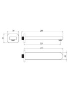Sieninis dušo išvadas Ravak Chrome CR 027.00