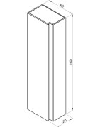 Spintelė Ravak SB 10° 450, aukšta, baltos spalvos