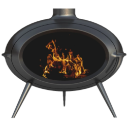 Ketinė krosnelė Invicta Brio, su kojelėmis, 7 kW