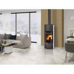Plieninė krosnelė Romotop Ovalis G 01A, su keramika, 8 kW