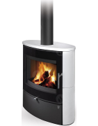 Plieninė krosnelė Romotop Navia G 01, su keramikos apdaila, 8 kW