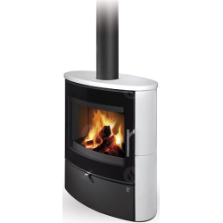 Plieninė krosnelė Romotop Navia G 01, su keramikos apdaila, 8 kW