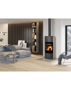 Plieninė krosnelė Romotop Ovalis G 04A, smėlio akmuo, 8 kW