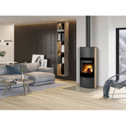 Plieninė krosnelė Romotop Ovalis G 04A, smėlio akmuo, 8 kW