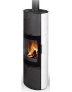Plieninė krosnelė Romotop Lugano 01A, su keramikos apdaila, 8 kW