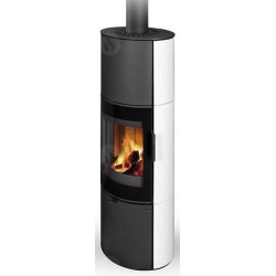 Plieninė krosnelė Romotop Lugano 01A, su keramikos apdaila, 8 kW