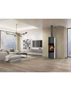 Plieninė krosnelė Romotop Lugano 01A, su keramikos apdaila, 8 kW