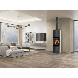 Plieninė krosnelė Romotop Lugano 01A, su keramikos apdaila, 8 kW