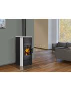 Plieninė krosnelė Romotop Espera 01, su šilumokaičiu, 13kW
